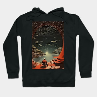 Space Fishing Vintage Hoodie